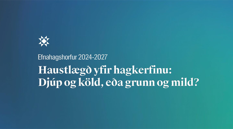 Haustlægð yfir hagkerfinu: Djúp og köld, eða grunn og mild? - mynd