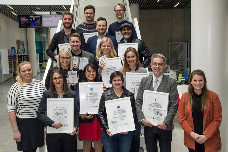 Allir íslensku verðlaunahafarnir - mynd