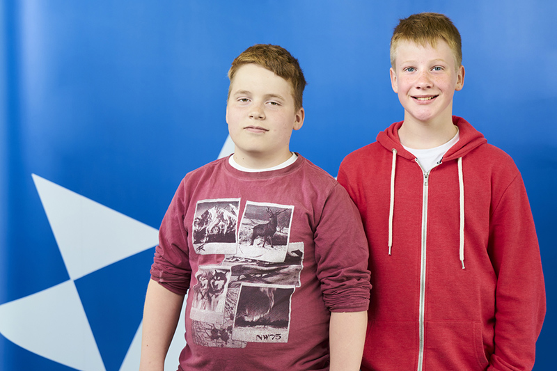 Indriði Þórarinsson og Óskar Aron Stefánsson - mynd