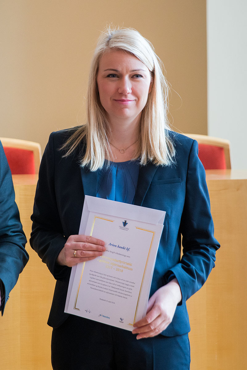 Arion banki er fyrirmyndarfyrirtæki í góðum stjórnarháttum - mynd
