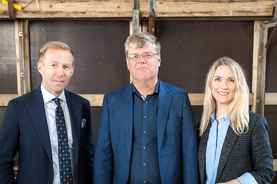 Benedikt Gíslason, bankastjóri Arion banka, Haraldur Sverrisson, bæjarstjóri í Mosfellsbæ, og Þorgerður Arna Einarsdóttir, framkvæmdastjóri Blikastaðalands ehf. - mynd